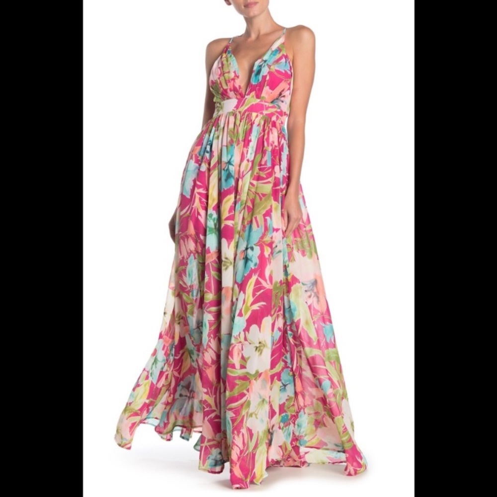 Enchanted Garden Maxi Dress - Size Small, Nordstrom